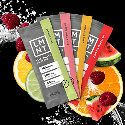 LMNT Zero-Sugar Electrolytes - Variety Salt - Hydration Powder Packets | No Dodgy Ingred Drink LMNT uk supplements