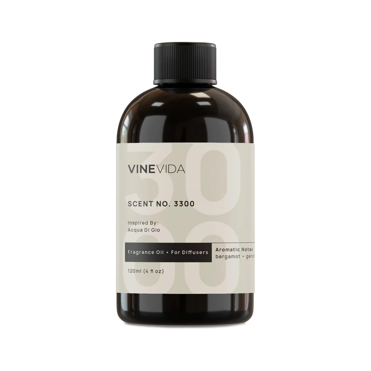 VINEVIDA [4 Fl Oz] Scent NO. 3300 Fragrance Oil for Cold Air Diffusers, Aromatic Notes of Bergamot VINEVIDA uk supplements