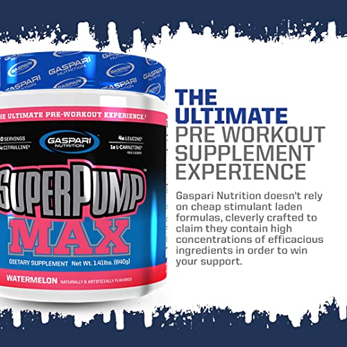 Gaspari Nutrition SuperPump MAX, The Ultimate Pre Workout Powder, Sustained Energy Gaspari Nutrition uk supplements