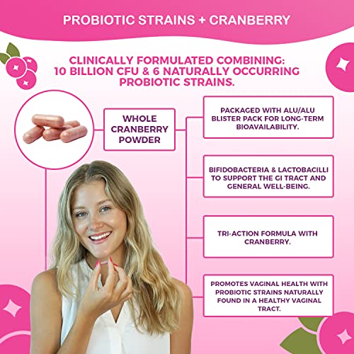 NutriCelebrity NutriFlora-Pro Probiotics for Women - Support Vaginal, Urinary Health (UTI) Nutricelebrity uk supplements