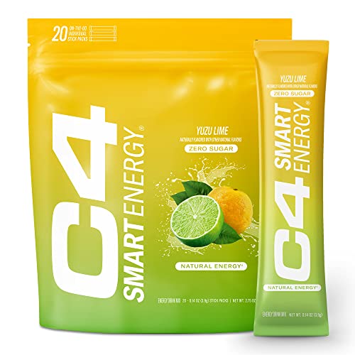 C4 Smart Energy Powder Stick Packs - Sugar Free Performance Fuel & Nootropic Brain Cellucor uk supplements