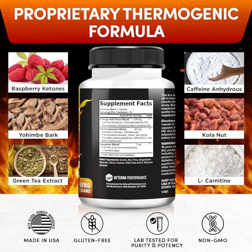 Veteran Performance Burn Zone Thermogenic Fat Burner – Metabolism Booster Appetite Veteran Performance uk supplements