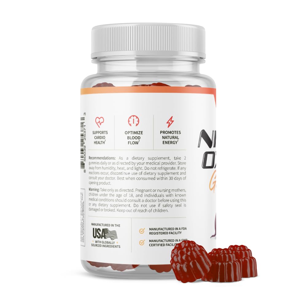 Snap Supplements Nitric Oxide Beet Root Gummies - Support Healthy Blood Circulation Snap Supplements uk supplements
