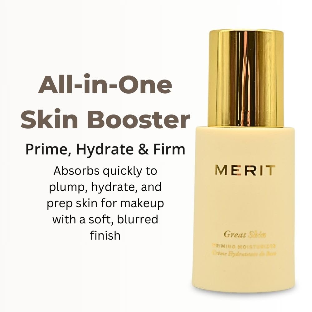 Merit Great Skin Priming And Firming Moisturizer With Peptides And Hyaluronic Acid Merit uk supplements