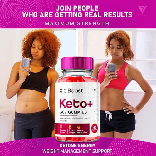 (2 Pack) X10 Boost Keto ACV Gummies, X10 Keto Boost Gummies Advanced Weight Loss Fyvus uk supplements