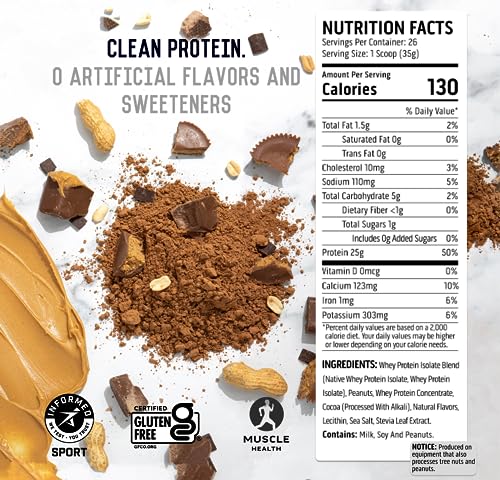 Ascent 100% Whey Protein Powder - Post Workout Whey Protein Isolate, Zero Artificial Ascent uk supplements