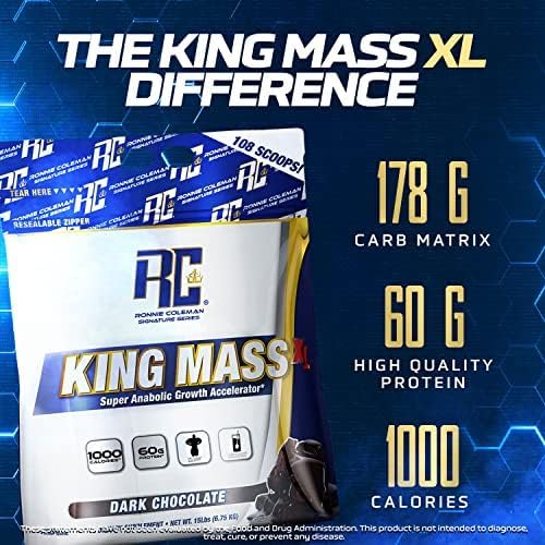 Ronnie Coleman Signature Series King Mass XL Mass Gainer Protein Powder, Muscle Gaine Ronnie Coleman Signature Series uk supplements