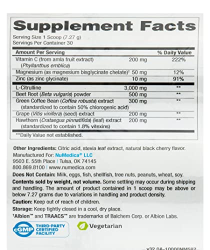 NuMedica NOVA (Nitric Oxide Vascular Assist) Complete - 7.69 oz (218.04 Grams) NuMedica uk supplements