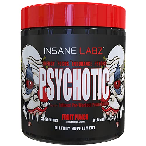 Psychotic, and Insane Veinz, Pre Workout Stack (Fruit Punch) Insane Labz uk supplements