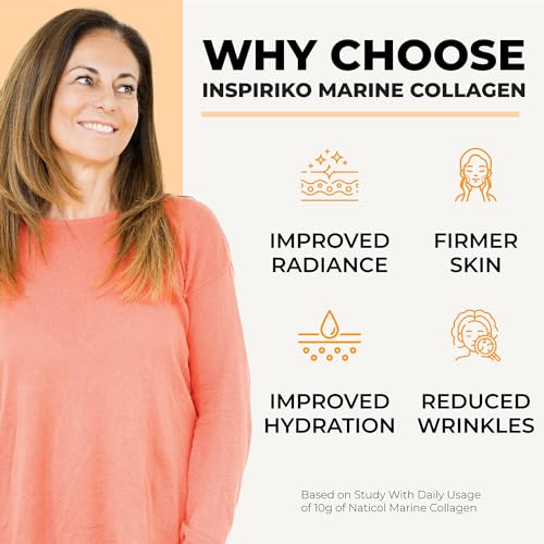 Marine Collagen Powder for Women - Marine Collagen with Hyaluronic Acid, Vitamin C Inspiriko uk supplements