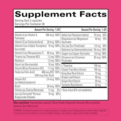 Hyland's Naturals Total Loving Care Multivitamin for Women + PMS Rescue - 60 Vegan Hyland's uk supplements