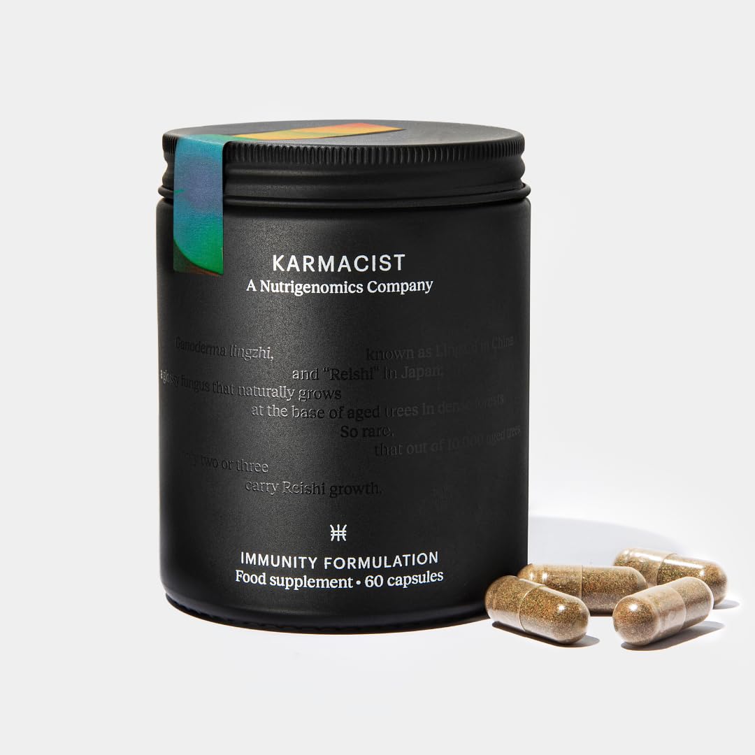 Immunity System Booster Supplement Promoting Natural Defence with Reishi & Amla Karmacist uk supplements