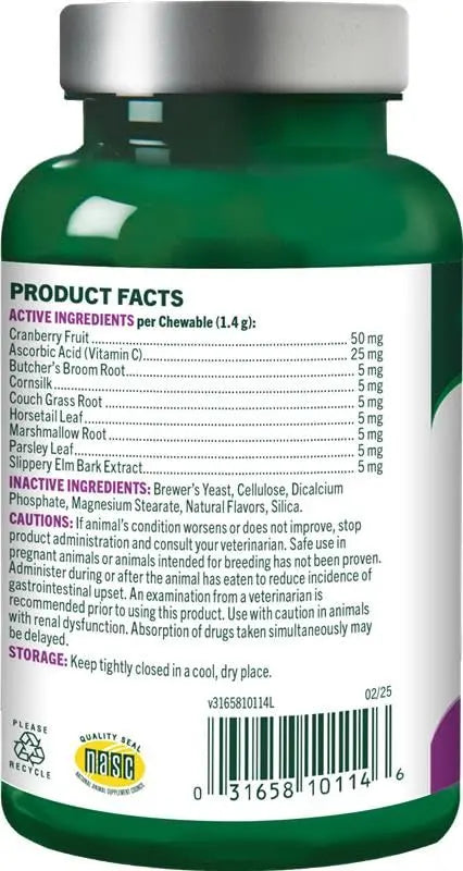 Vet's Best Cat Urinary Supplement, Urinary Tract Support Chewable for Cats, Supports A Healthy Urinary Tract in Cats, 60 Chewable Tablets Vet's Best uk supplements
