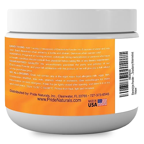 Electrolyte Powder - Refreshing Workout Recovery Electrolytes, Sugar Free, Gluten Free Pride Naturals, Inc uk supplements