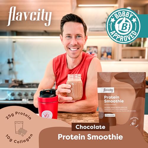 FlavCity Protein Powder Smoothie, Chocolate - 100% Grass-Fed Whey Protein Smoothie FlavCity uk supplements