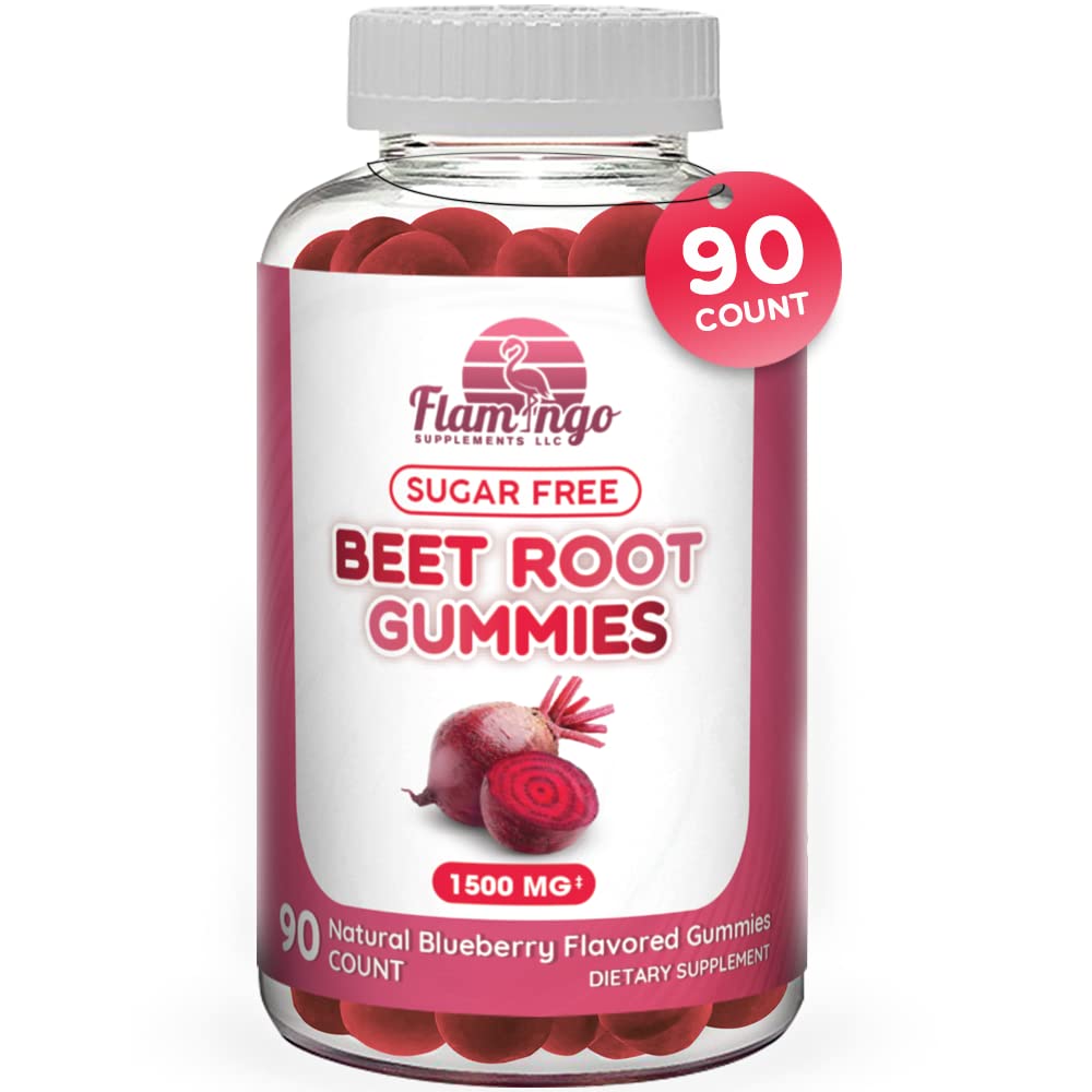Sugar Free Nitric Oxide Beet Root Gummies (1500 mg)- Beet Root Chewables for Athletic Flamingo Supplements uk supplements
