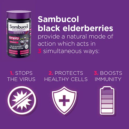 SAMBUCOL KIDS GUMMIES 30'S, 30 Count (Pack of 1) Sambucol uk supplements