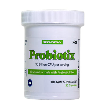 Probiotix – 12 Strain Probiotic + Prebiotic Fiber, 30 Billion CFU | Gut Health & Digestive Balance | Gas & Bloating Support | Immune System Reinforcement | Gluten, Soy & Dairy Free – 30 Capsules Xooma uk supplements