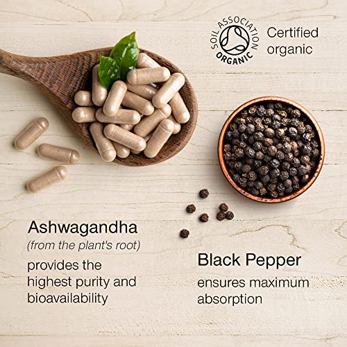 Organic Ashwagandha High Strength - 1000mg Ashwagandha Capsules - Pure Ashwagand SuperSelf uk supplements