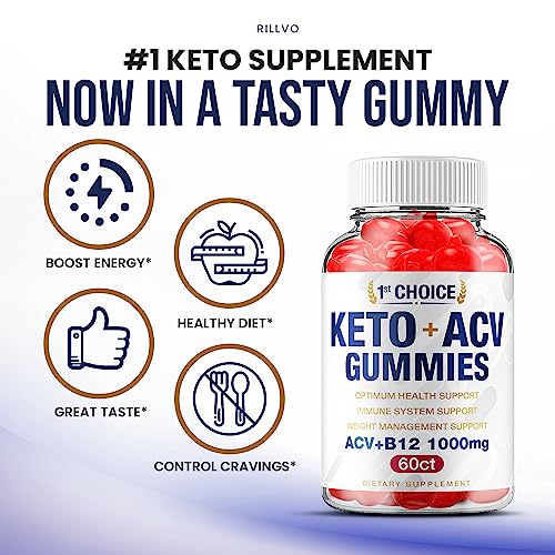 (2 Pack) 1st Choice Keto ACV Weight Loss Gummies Keto First Choice ACV Advanced Formula Rillvo uk supplements