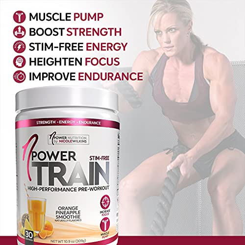 nPower Nutrition-Train Pre-Workout for Women, Orange Pineapple, 30 Servings, Stimulant nPower Nutrition uk supplements