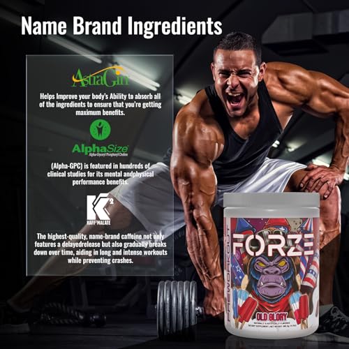Forze Pre Workout Powder, Beta Alanine, L-Taurine & Dual-Source Caffeine for Sustained Forze uk supplements