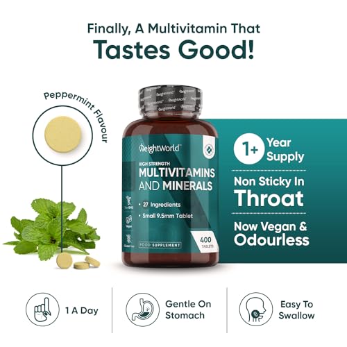 Multivitamin Tablets for Men & Women with 27 Active Multivitamins & Minerals Like Iron WeightWorld uk supplements