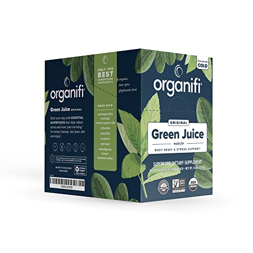 Organifi: GO Packs - Green Juice - Organic Superfood Supplement Powder - 30 Count Organifi uk supplements