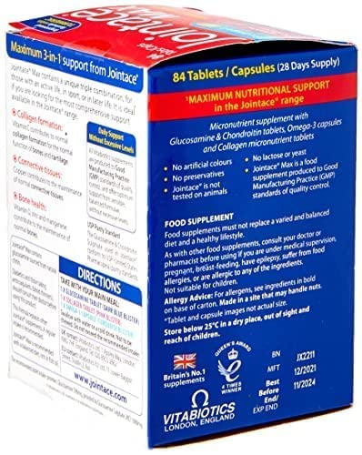 Jointace Vitabiotics Max, 84 Count (Pack of 1) Vitabiotics uk supplements