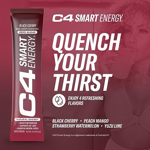 C4 Smart Energy Powder Stick Packs - Sugar Free Performance Fuel & Nootropic Brain Cellucor uk supplements