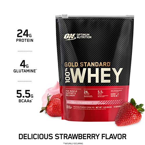 Optimum Nutrition Gold Standard 100% Whey Protein Powder, Strawberry, 1 Pound Optimum Nutrition uk supplements