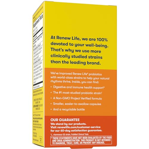 Renew Life Everyday Probiotic Capsules, Daily Supplement Supports Urinary, Digestive Renew Life uk supplements