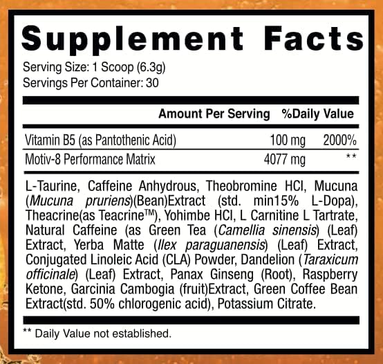 Motiv-8 Pre-Workout Peformance, Sugar Free Pre-Workout, Boost Energy and Focus Motiv-8 uk supplements