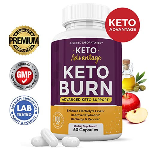 (2 Pack) Keto Advantage Keto Burn Pills Includes Apple Cider Vinegar goBHB Exogenous Justified Laboratories uk supplements