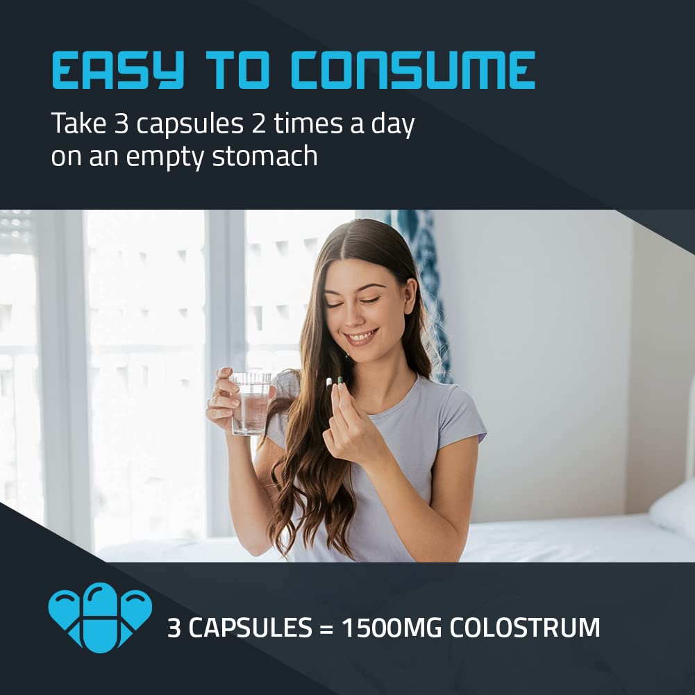 TBR Labs Pure Bovine Colostrum 180 Capsules - Antibiotic and Hormone Free - USA Source TBR Labs uk supplements