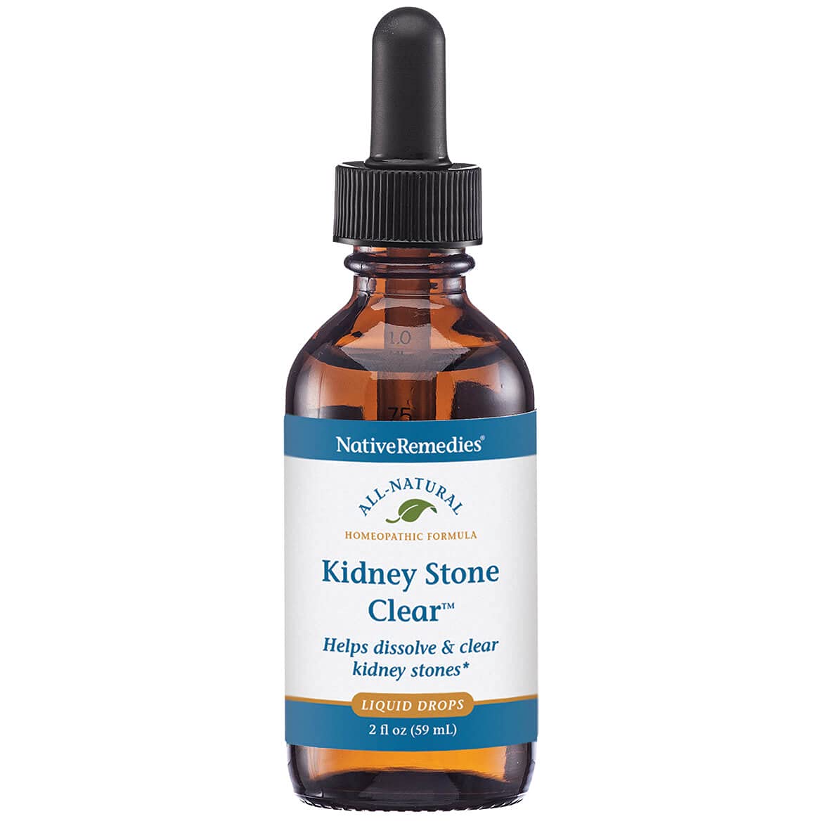 Native Remedies Kidney Stone Clear - Natural Homeopathic Formula Temporarily Helps Dissolve and Clear Kidney Stones - Relieves Pain, Nausea and Vomiting - 59 mL Native Remedies uk supplements