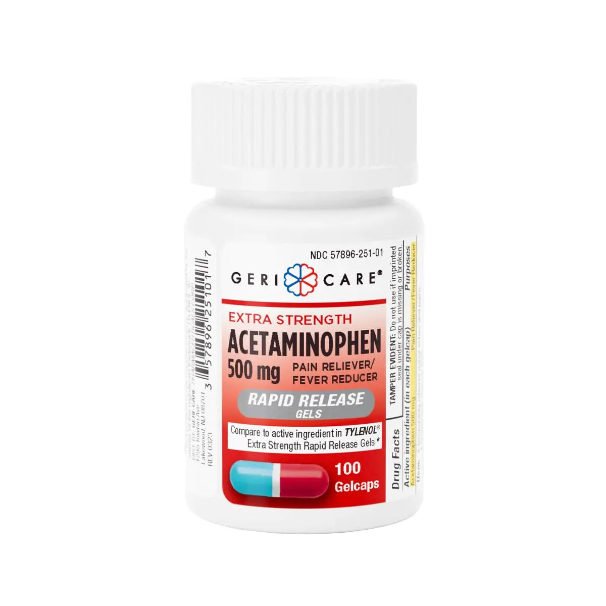 Extra Strength Rapid Release Pain Relief Gelcaps, 100count GeriCare uk supplements