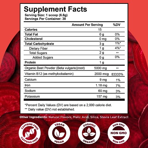 selfevolve Beet12 - Organic Beet Root Powder Enhanced with Vitamin B12, Nitric Oxide Booster selfevolve uk supplements