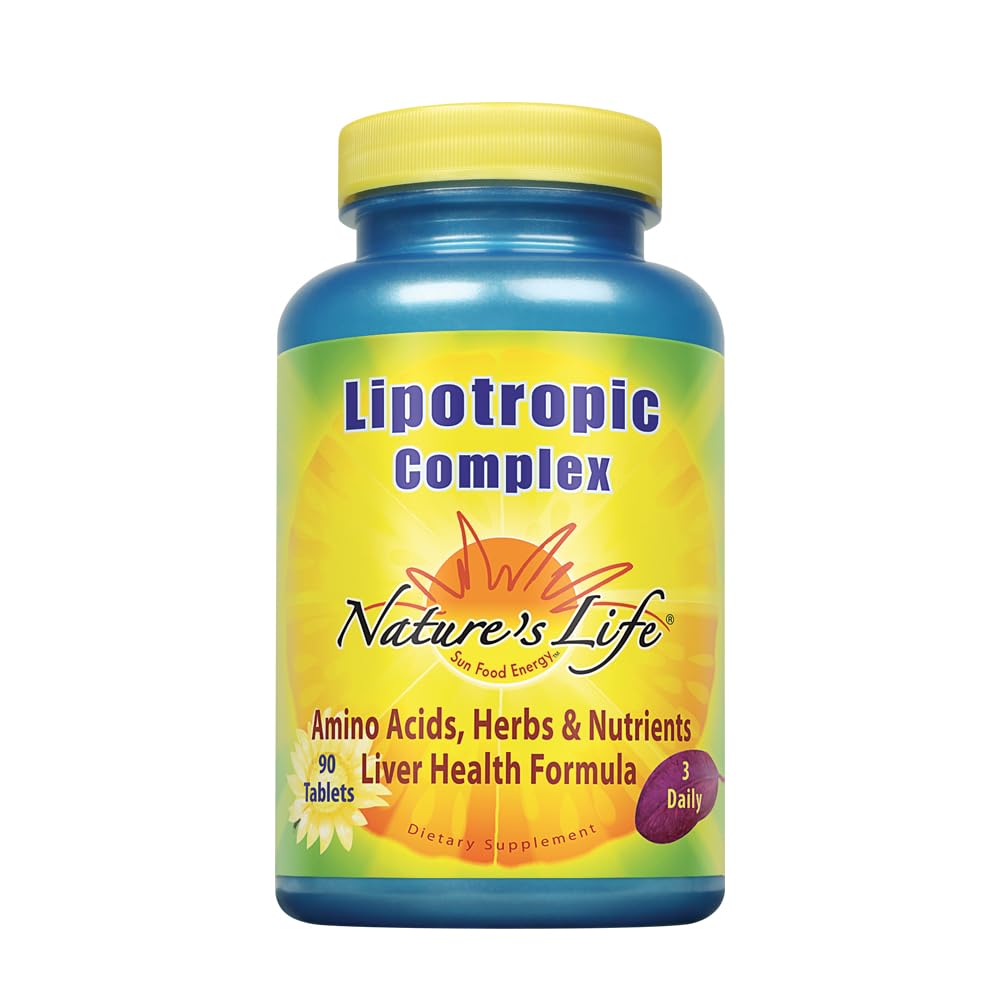 Nature's Life Lipotropic Complex | Comprehensive Support for Healthy Liver Function | with Choline & Inositol | Non-GMO | 90 Vegetarian Tablets Nature's Life uk supplements