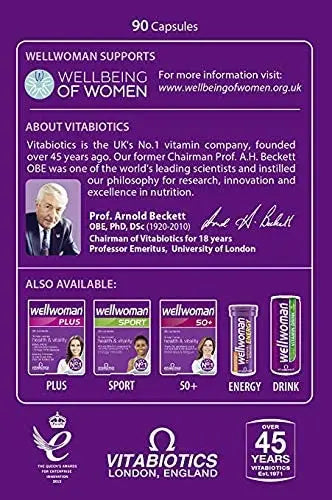Vitabiotics Wellwoman Wellwoman 90 Tablets Wellwoman uk supplements