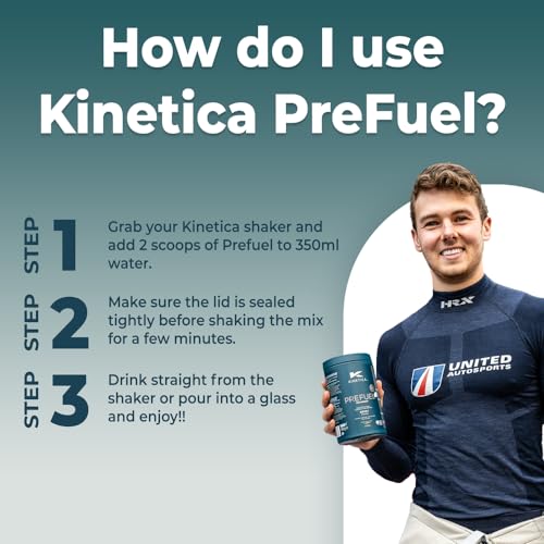 Kinetica PreFuel, Pre Workout, 5.9g Amino Acids & 2.3g BCAA's per Serving, 30 Servings Kinetica uk supplements