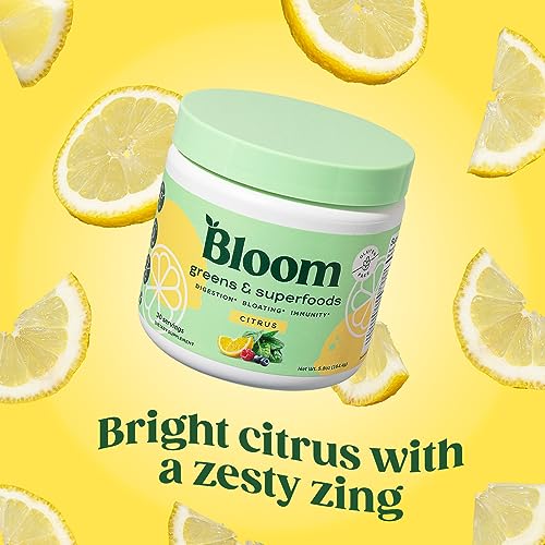 Bloom Nutrition Super Greens Powder Smoothie & Juice Mix (Citrus) Bloom Nutrition uk supplements