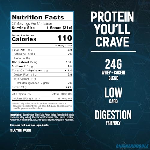 PEScience Select Low Carb Protein Powder, Snickerdoodle, 27 Serving, Keto Friendly PEScience uk supplements