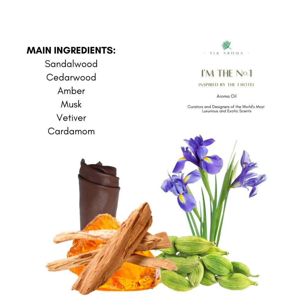 SLK Aroma - The No. 1 - Niche Blend of Essential Oils - Sandalwood, Cedarwood, Amber, Musk SLK Aroma uk supplements