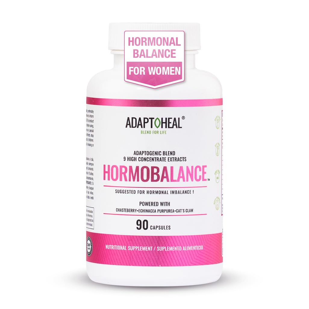 Hormone Balance for Women – Menopause & PMS Support Supplement – Adaptogens for Female Balance & Wellness – 90 Vegan Capsules ADAPTOHEAL uk supplements