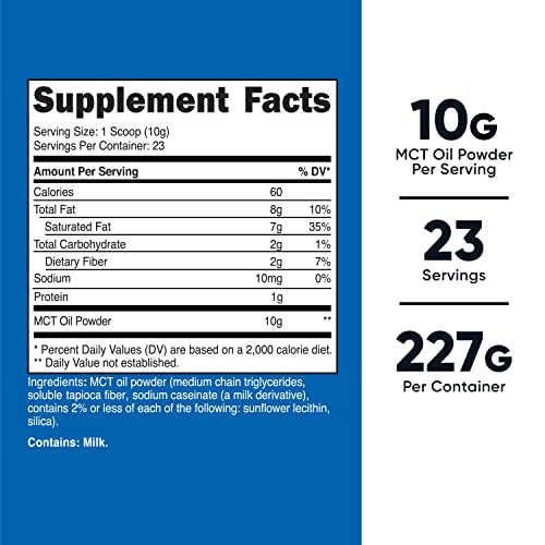 Nutricost Premium MCT Oil Powder .5LBS - Best For Keto, Ketosis, and Ketogenic Diets Nutricost uk supplements