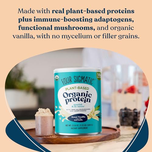 Four Sigmatic Organic Vegan Protein Powder | 18g Plant-Based Protein per Serving Four Sigmatic uk supplements