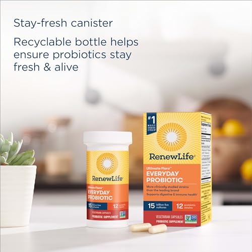 Renew Life Everyday Probiotic Capsules, Daily Supplement Supports Urinary, Digestive Renew Life uk supplements