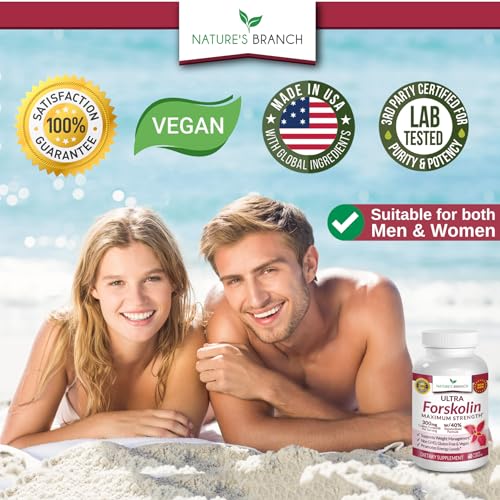 Premium 100% Ultra Pure Forskolin for Weight Loss Max Strength w/ 40% Standardized Nature's Branch uk supplements