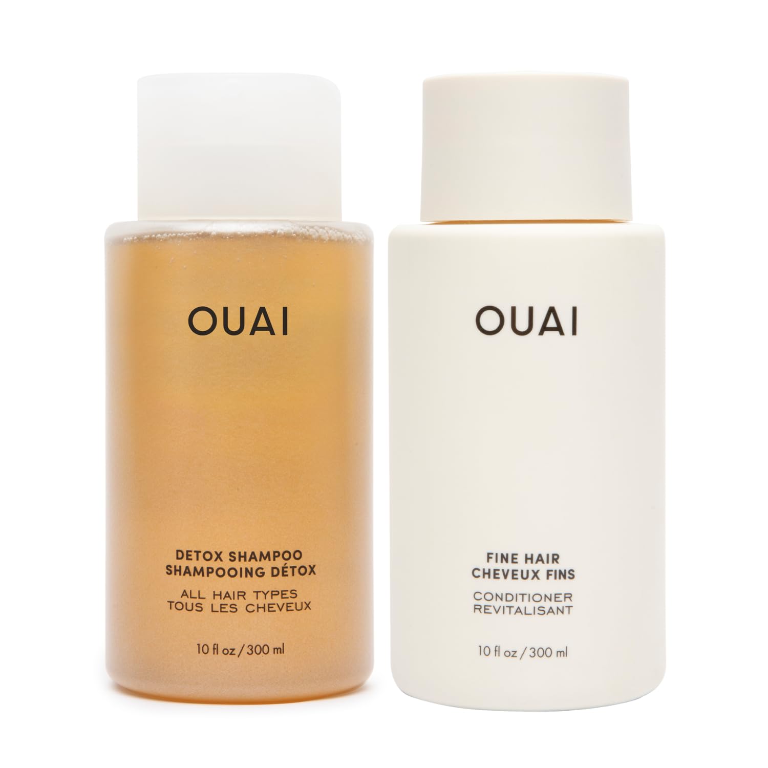 OUAI Detox Shampoo & Fine Hair Conditioner Bundle - Clarifying Shampoo for Build Up, Dirt, Oil, Product and Hard Water & Volumizing Conditioner for Fine Hair (2 Count) OUAI uk supplements